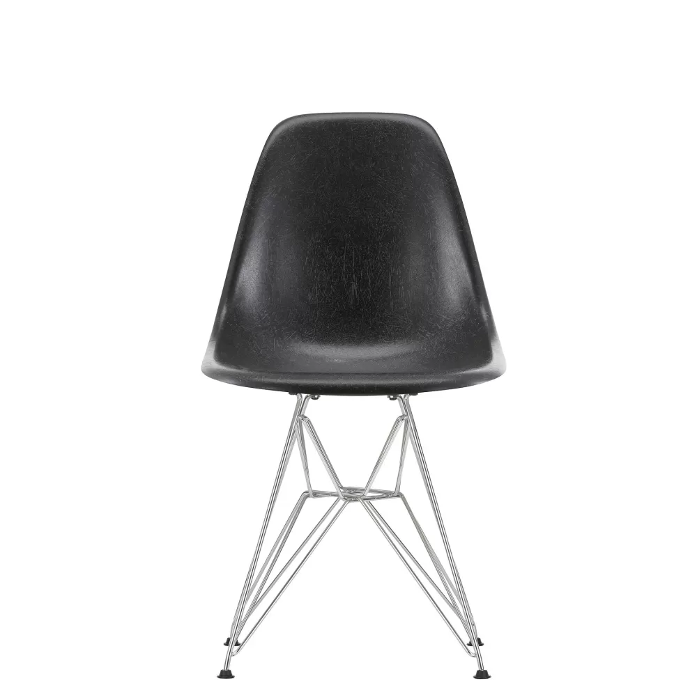 Sedie^Vitra Eames Fiberglass Side Chair Dsr | Sedia - Eames Elephant Hide Grey - Cromato