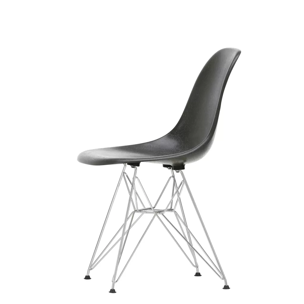Sedie^Vitra Eames Fiberglass Side Chair Dsr | Sedia - Eames Elephant Hide Grey - Cromato