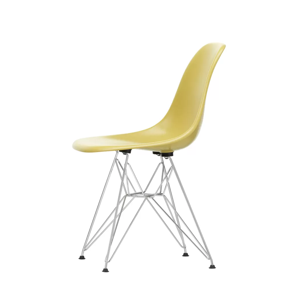 Sedie^Vitra Eames Fiberglass Side Chair Dsr | Sedia - Eames Ochre Light - Cromato