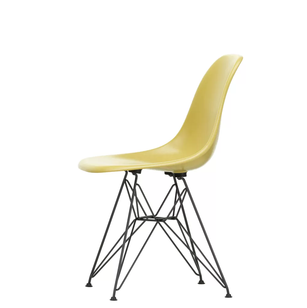 Sedie^Vitra Eames Fiberglass Side Chair Dsr | Sedia - Eames Ochre Light - Nero