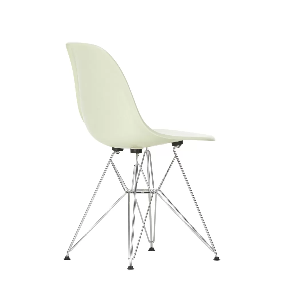 Sedie^Vitra Eames Fiberglass Side Chair Dsr | Sedia - Eames Parchment - Cromato