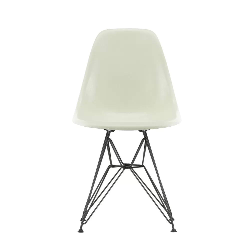 Sedie^Vitra Eames Fiberglass Side Chair Dsr | Sedia - Eames Parchment - Nero