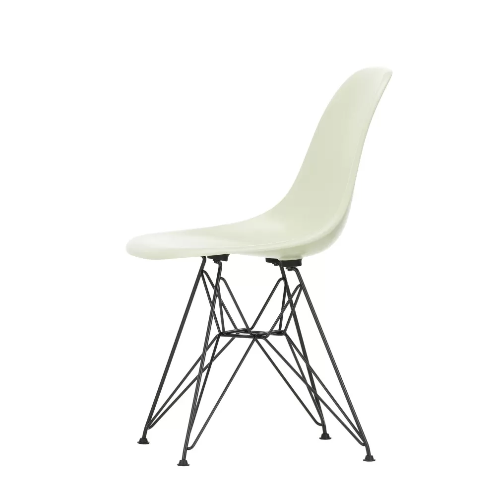 Sedie^Vitra Eames Fiberglass Side Chair Dsr | Sedia - Eames Parchment - Nero