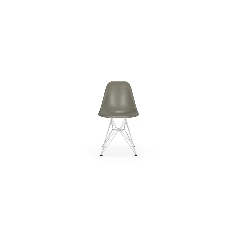Sedie^Vitra Eames Fiberglass Side Chair Dsr | Sedia - Eames Raw Umber - Bianco