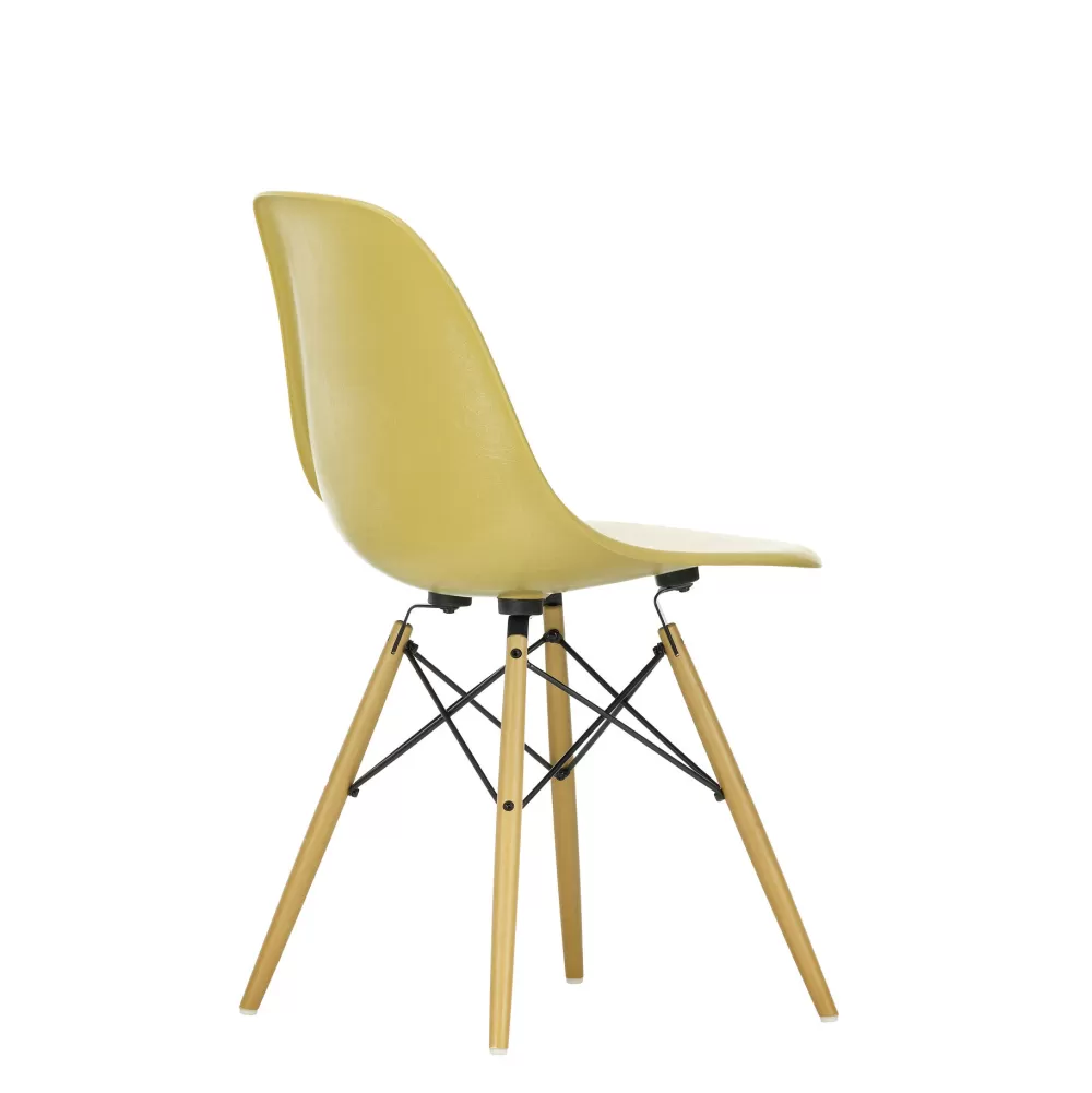 Sedie^Vitra Eames Fiberglass Side Chair Dsw | Sedia - Eames Ochre Light - Acero Giallo