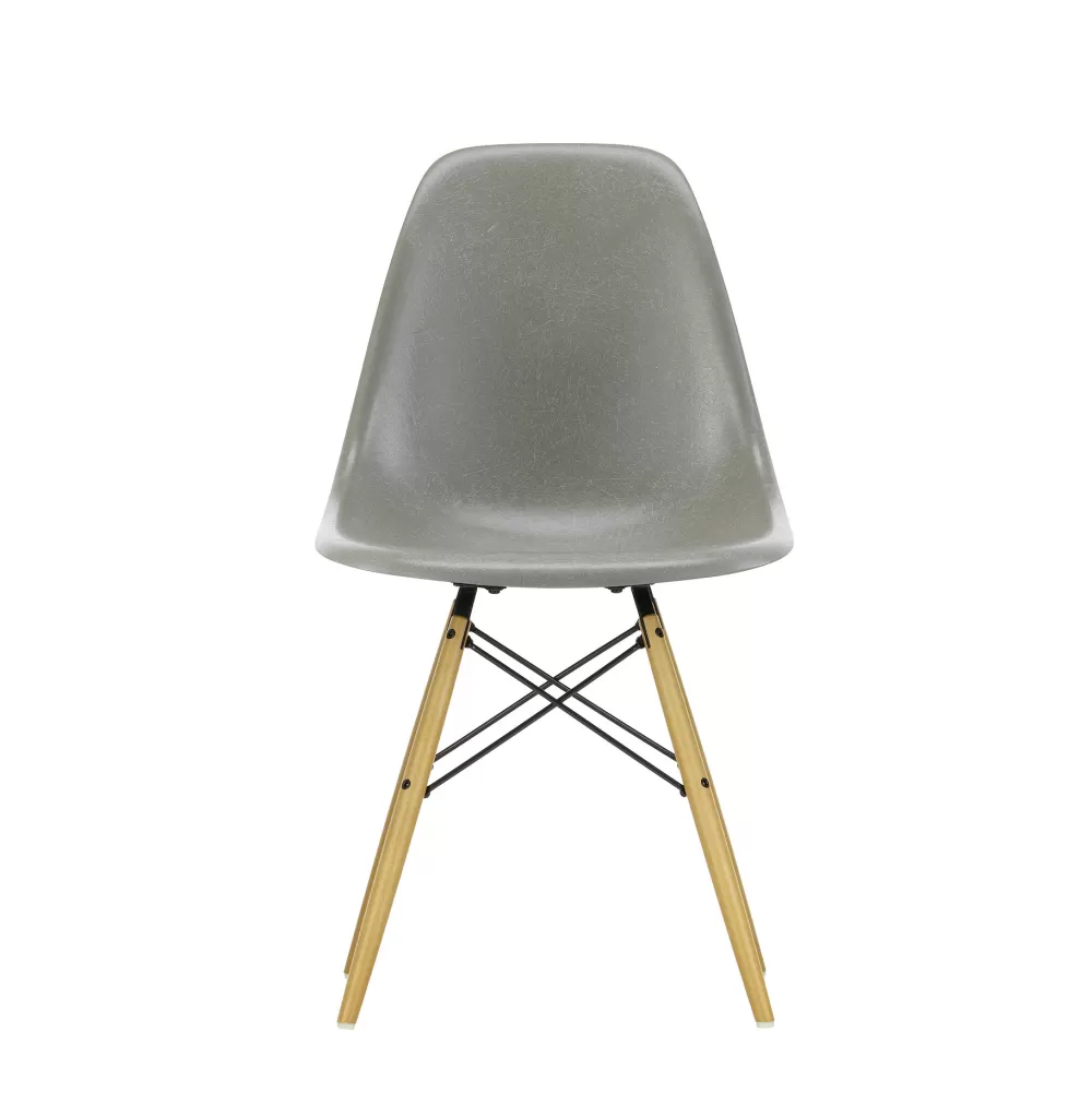 Sedie^Vitra Eames Fiberglass Side Chair Dsw | Sedia - Eames Sea Foam Green - Acero Giallo