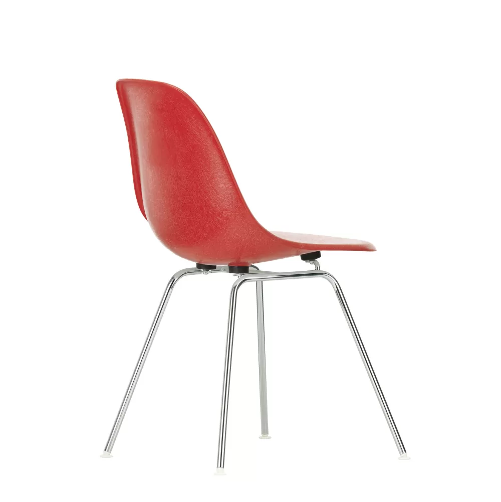 Sedie^Vitra Eames Fiberglass Side Chair Dsx | Sedia | Cromato Rosso