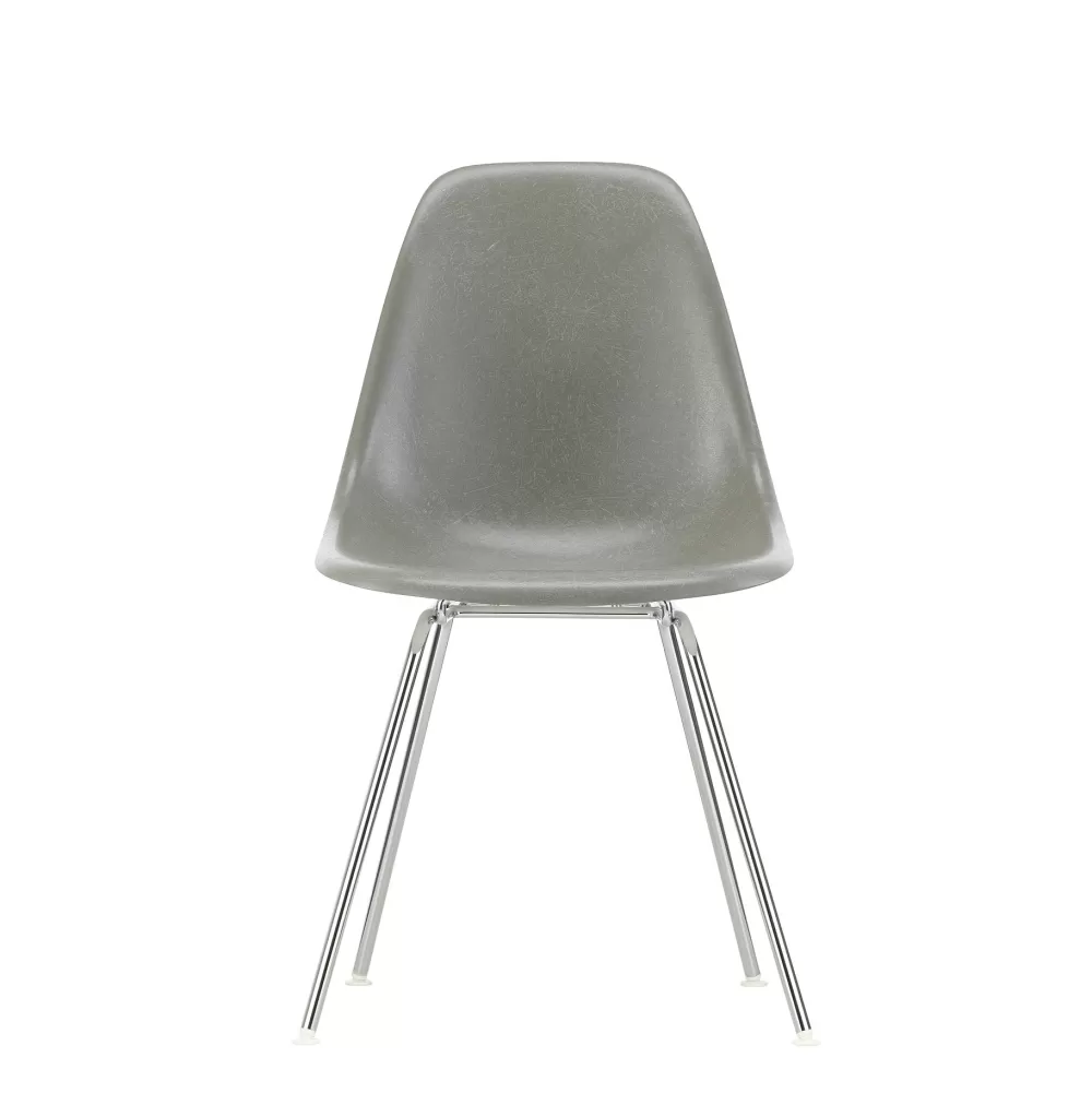 Sedie^Vitra Eames Fiberglass Side Chair Dsx | Sedia | Terra D'Ombra Grezza Cromata