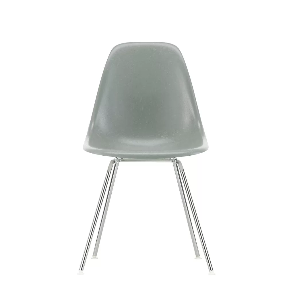 Sedie^Vitra Eames Fiberglass Side Chair Dsx | Sedia | Verde Schiuma Di Mare Cromato