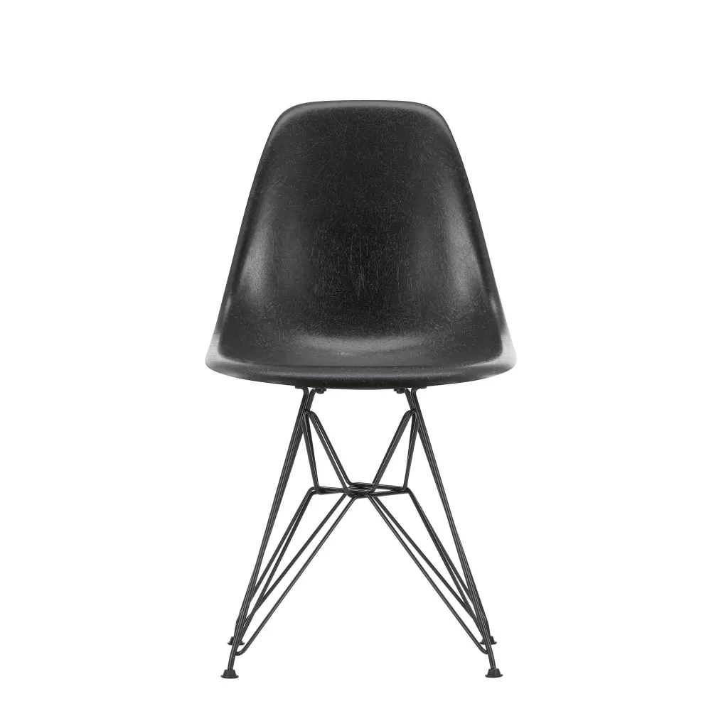 Sedie^Vitra Eames Plastic Chairs Dsr | Sedia | Basamento Nero - Nero Intenso