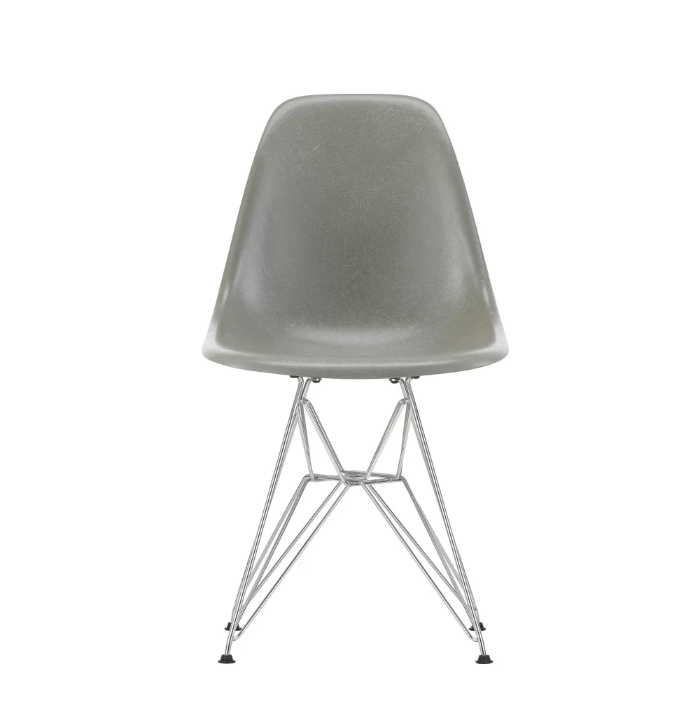 Sedie^Vitra Eames Plastic Chairs Dsr | Sedia | Cromo - Grigio Granito