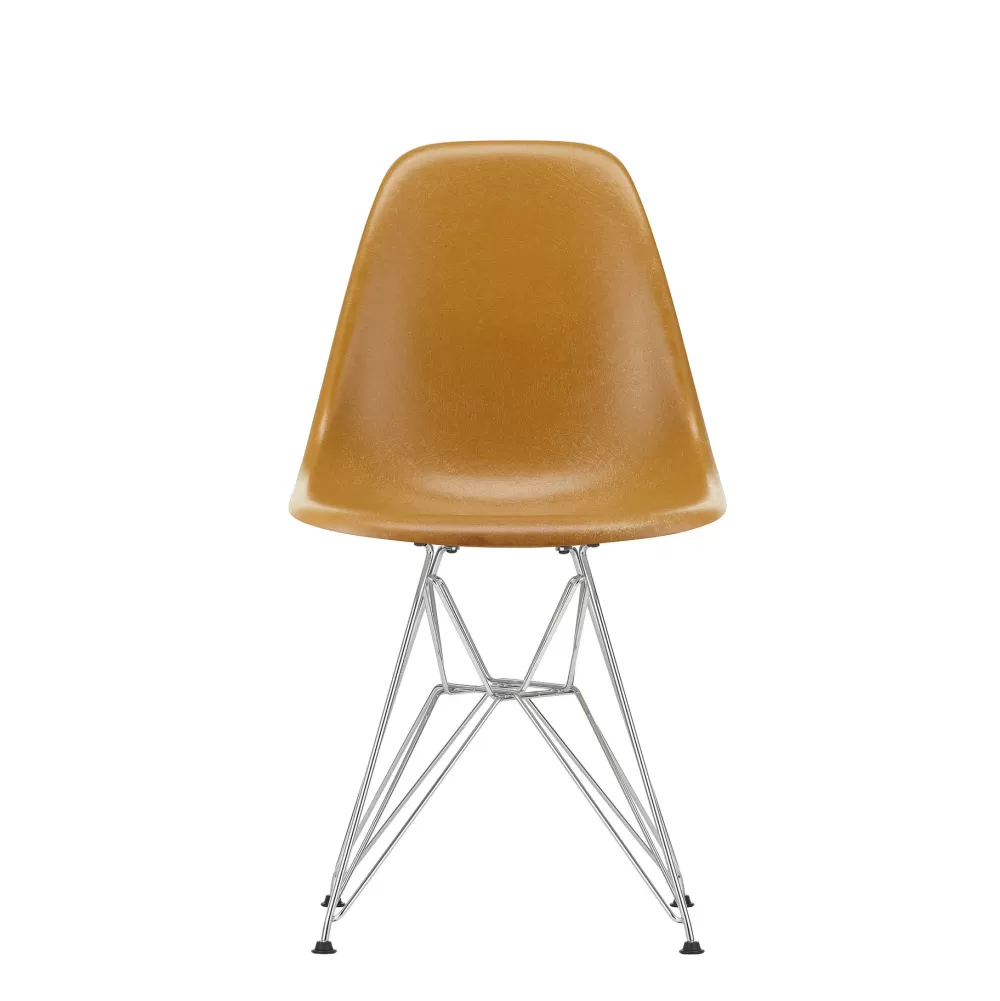 Sedie^Vitra Eames Plastic Chairs Dsr | Sedia | Cromo - Senape