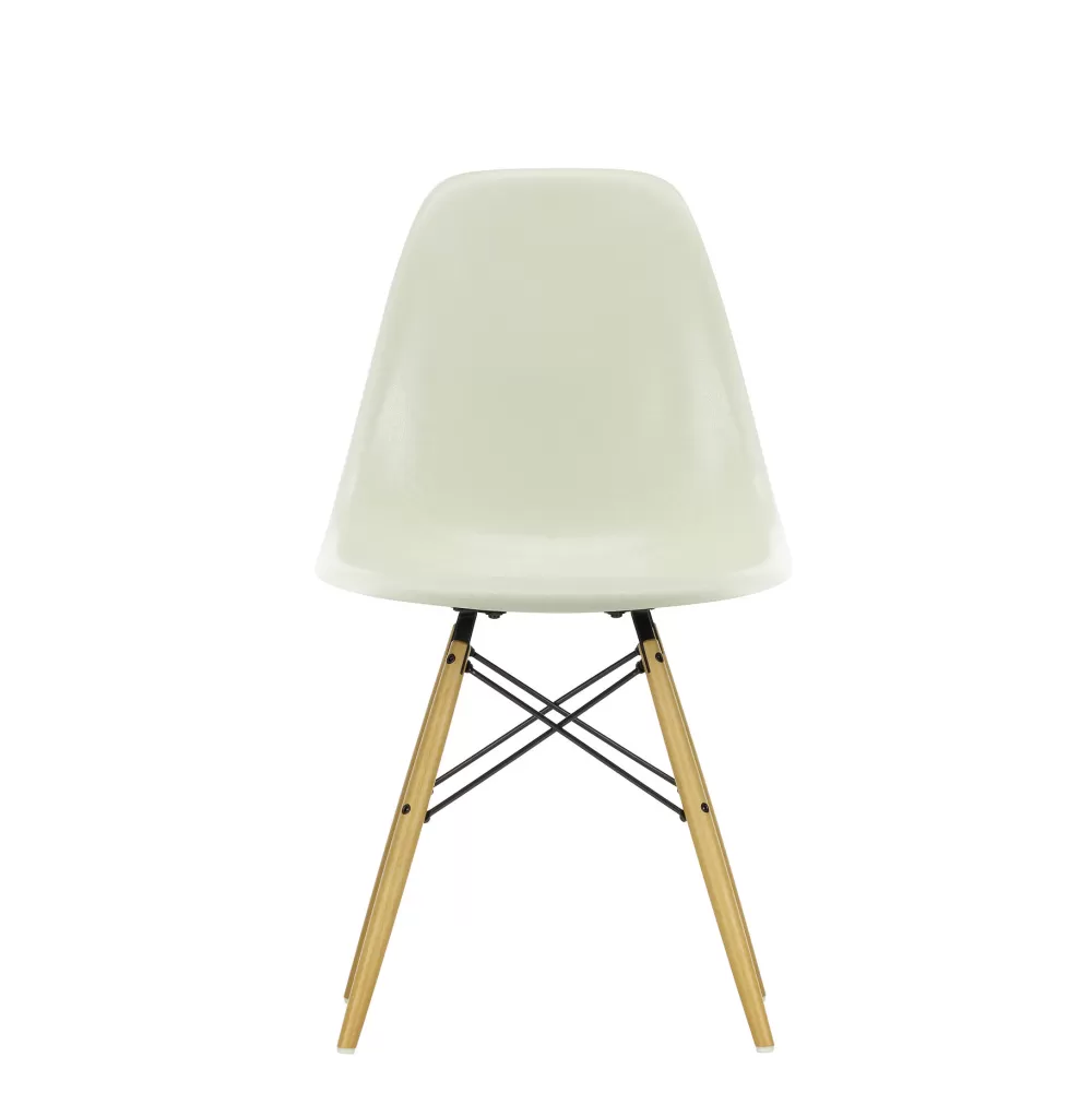 Sedie^Vitra Eames Plastic Chairs Dsw | Sedia | Ciottolo - Acero Giallo