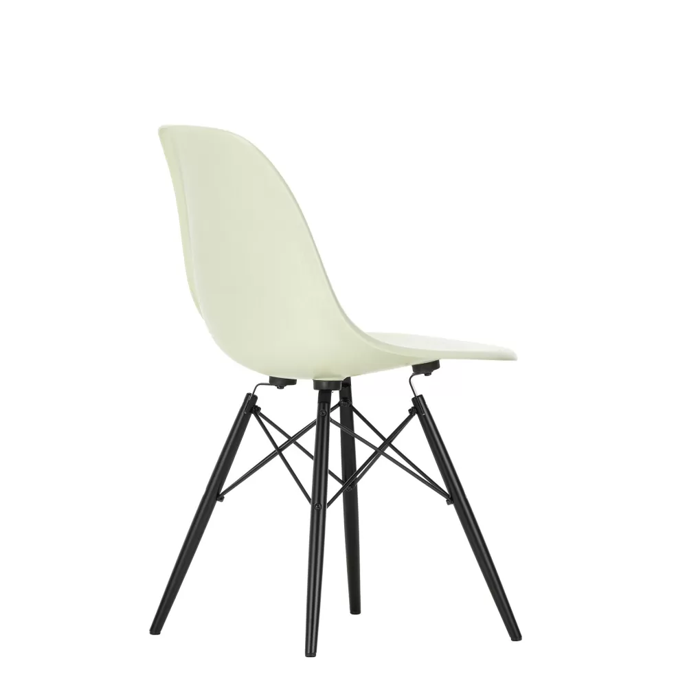 Sedie^Vitra Eames Plastic Chairs Dsw | Sedia | Ciottolo - Acero Nero
