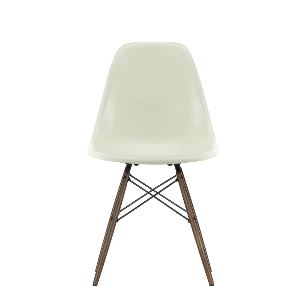 Sedie^Vitra Eames Plastic Chairs Dsw | Sedia | Ciottolo - Acero Scuro