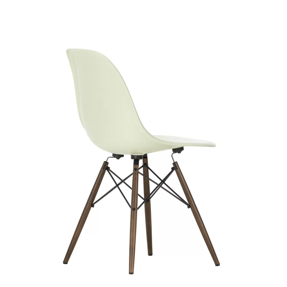 Sedie^Vitra Eames Plastic Chairs Dsw | Sedia | Ciottolo - Acero Scuro