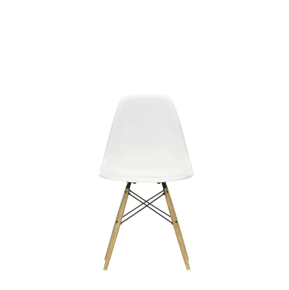 Sedie^Vitra Eames Plastic Chairs Dsw | Sedia | Frassino - Bianco