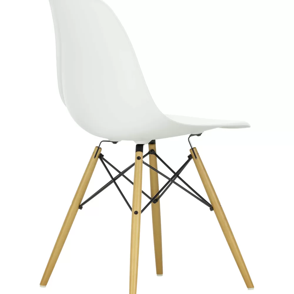 Sedie^Vitra Eames Plastic Chairs Dsw | Sedia | Frassino - Bianco