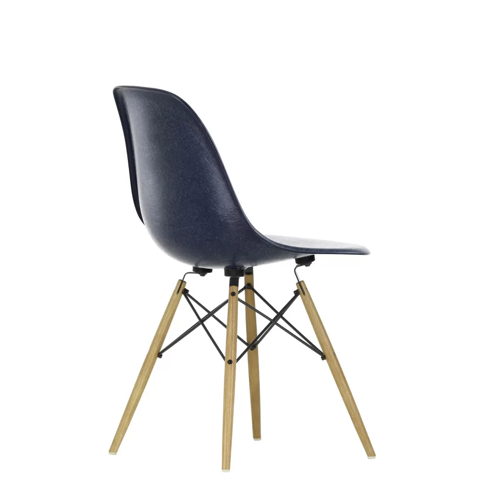 Sedie^Vitra Eames Plastic Chairs Dsw | Sedia | Frassino - Blu Scuro