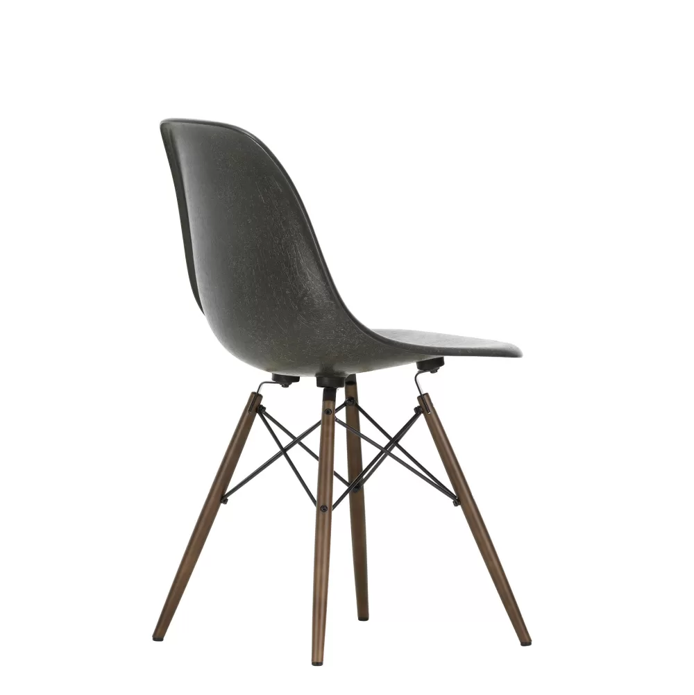 Sedie^Vitra Eames Plastic Chairs Dsw | Sedia | Nero Intenso - Acero Scuro