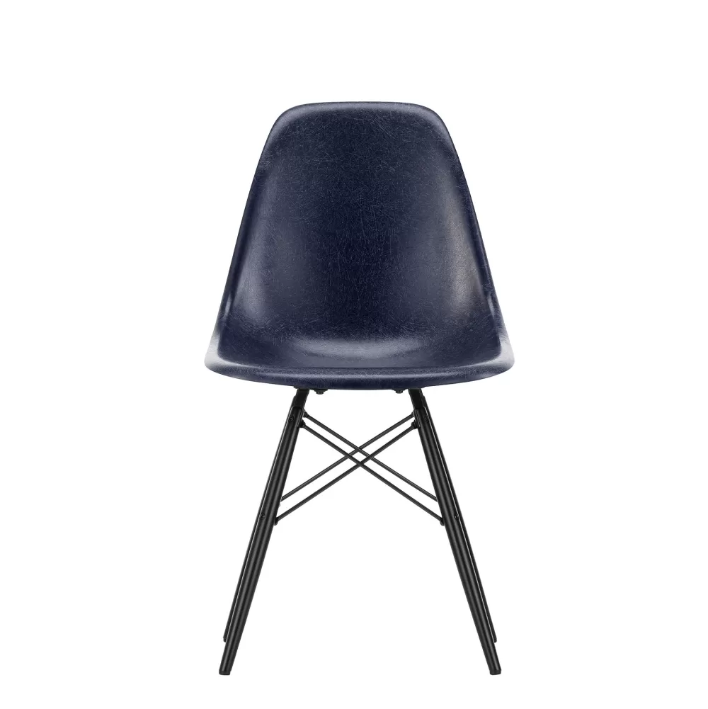 Sedie^Vitra Eames Plastic Chairs Dsw | Sedia | Blu Scuro - Nero