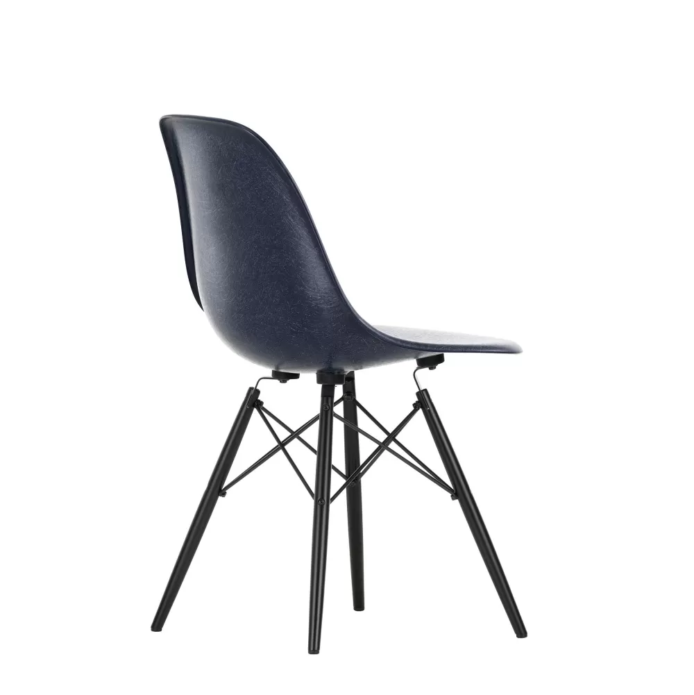 Sedie^Vitra Eames Plastic Chairs Dsw | Sedia | Blu Scuro - Nero