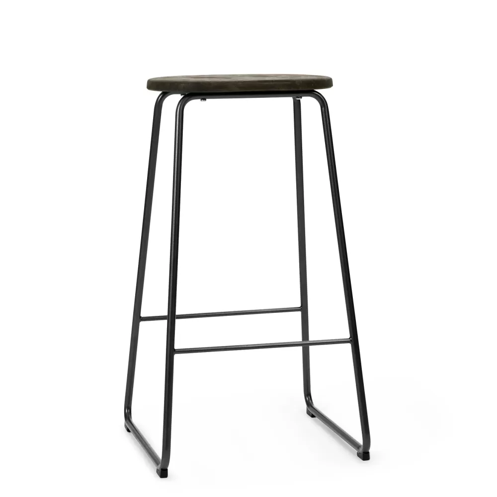 Sgabelli^Mater Earth Stool Coffee Waste Dark | Sgabello Alto