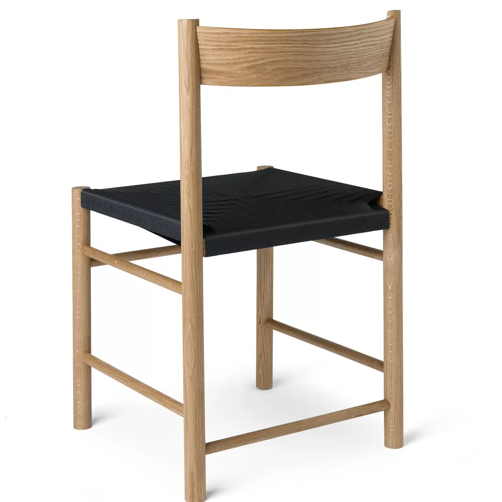Sedie^Brdr. Krüger F Dining Chair | Sedia | Rovere-Tessuto Nero