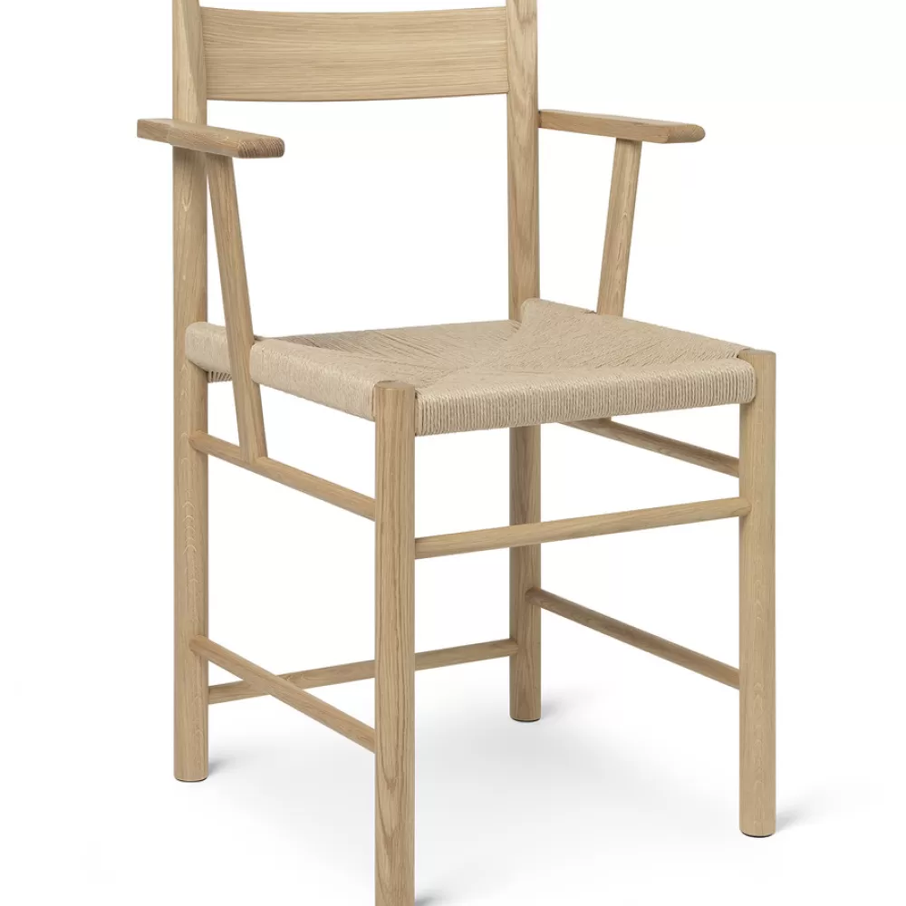 Sedie^Brdr. Krüger F Dining Chair | Sedia Con Braccioli | Rovere-Paper Cord