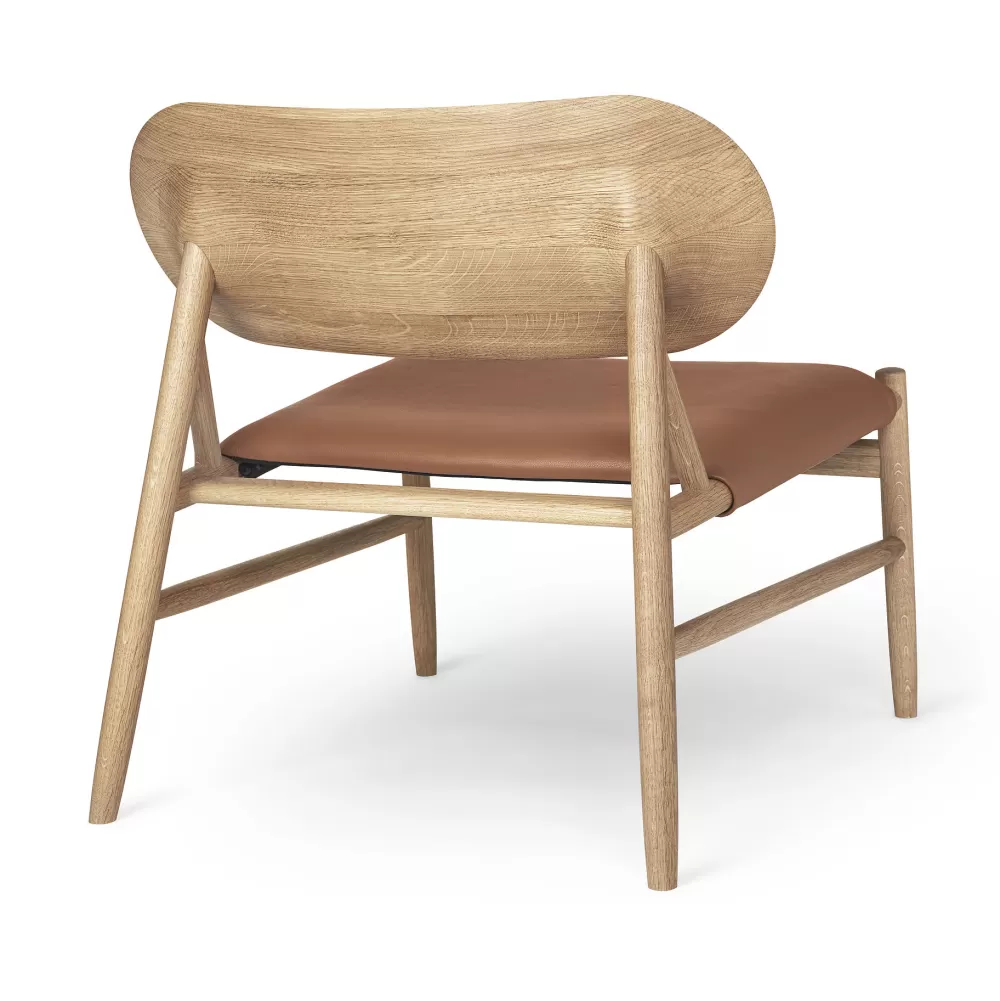 Poltrone Singole^Brdr. Krüger Ferdinand Lounge Chair | Poltrona | Rovere/Pelle Cognac