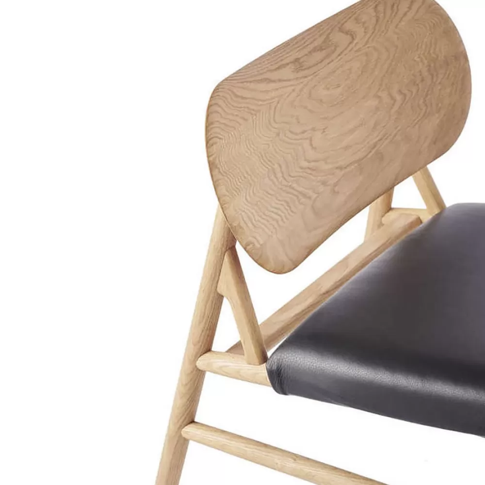 Poltrone Singole^Brdr. Krüger Ferdinand Lounge Chair | Poltrona | Rovere/Pelle Nera