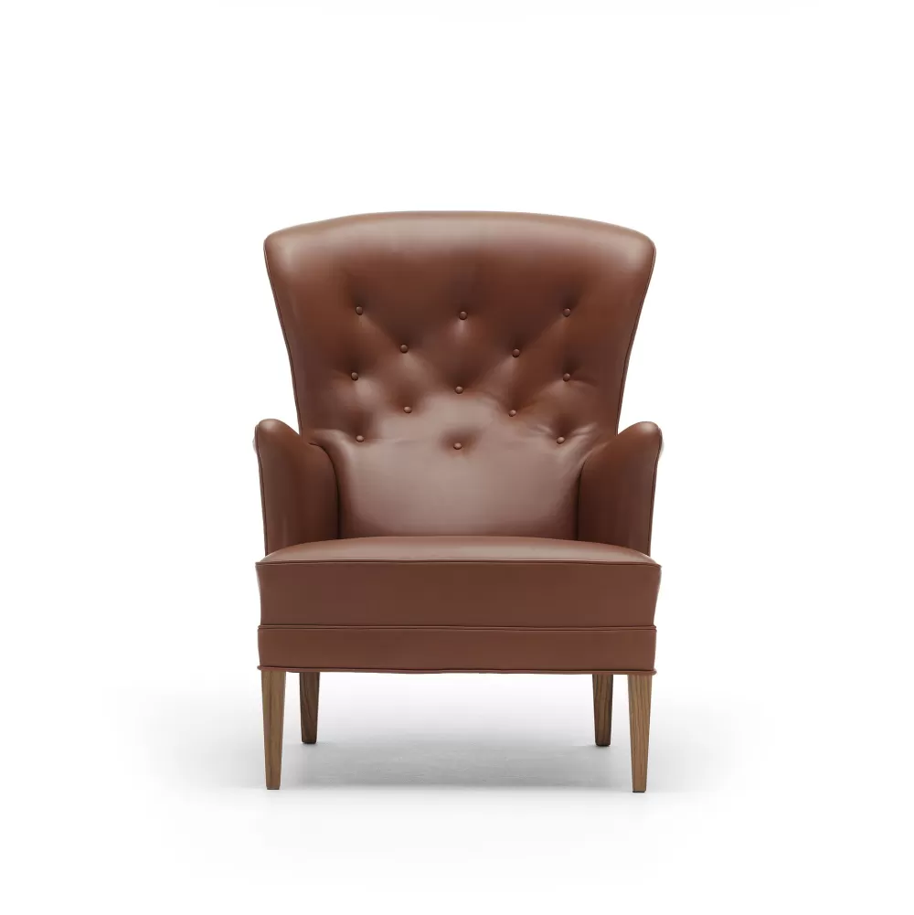 Poltrone Singole^Carl Hansen & Søn Fh419 | Poltrona | Noce Oliato/Pelle Sif 93