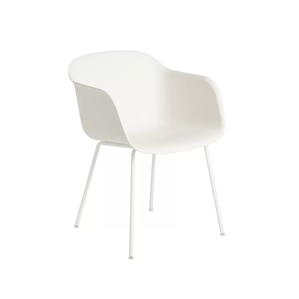 Sedie^Muuto Fiber Tube Base | Sedia | Bianco