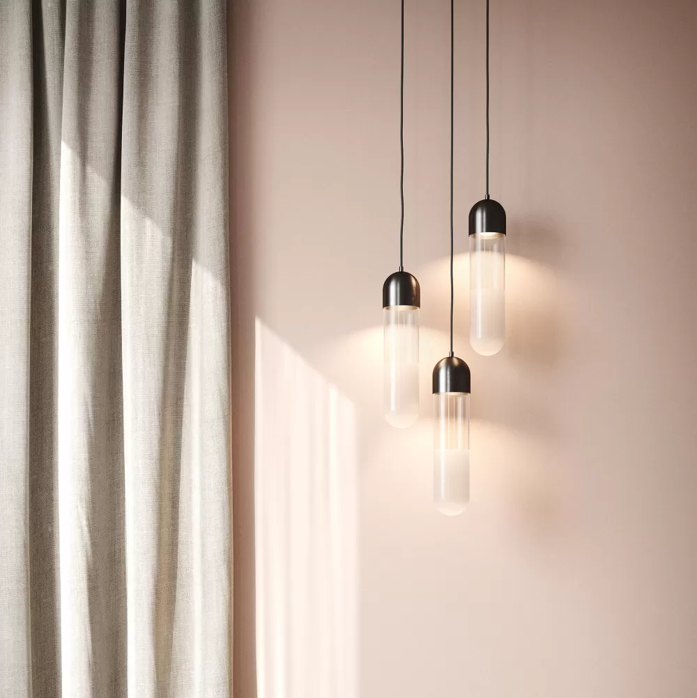 Lampade A Sospensione^Mater Firefly | Lampada Pendente Led | Nero