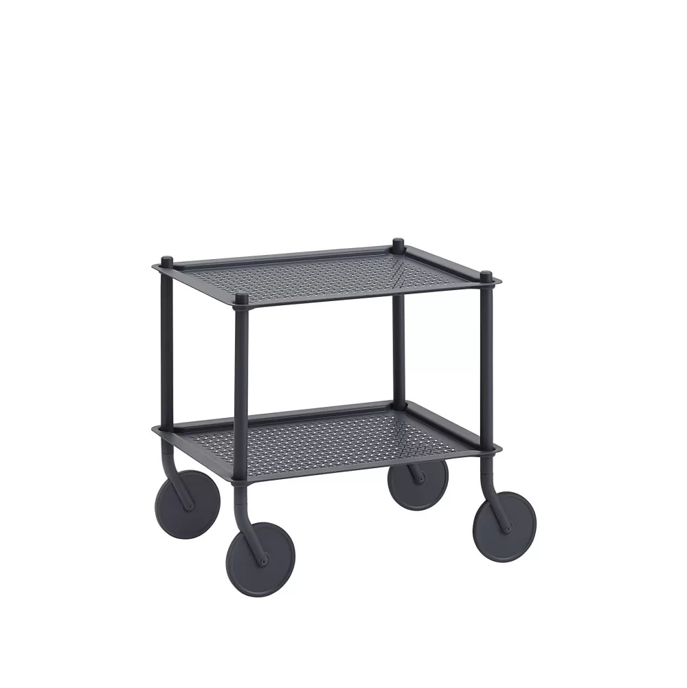 Tavolini^Muuto Flow Trolley | Carrello | Blu-Grigio