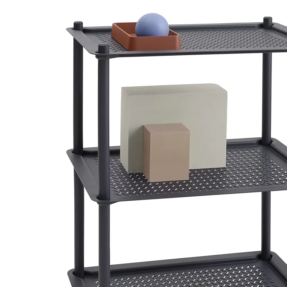 Tavolini^Muuto Flow Trolley | Carrello | Blu-Grigio