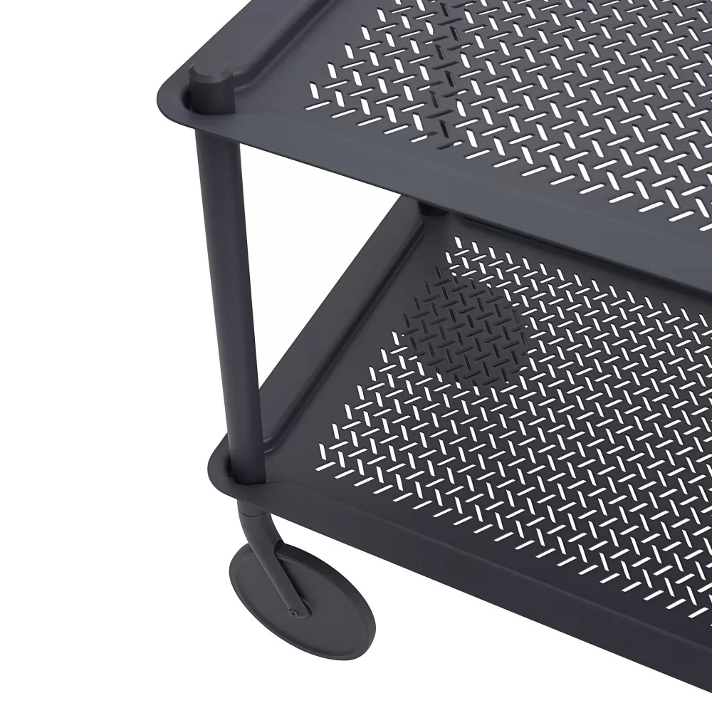 Tavolini^Muuto Flow Trolley | Carrello | Blu-Grigio