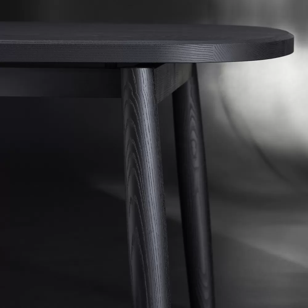 Tavoli Fissi^Porro Galileo | Tavolo - Massello Di Frassino Tinto Nero