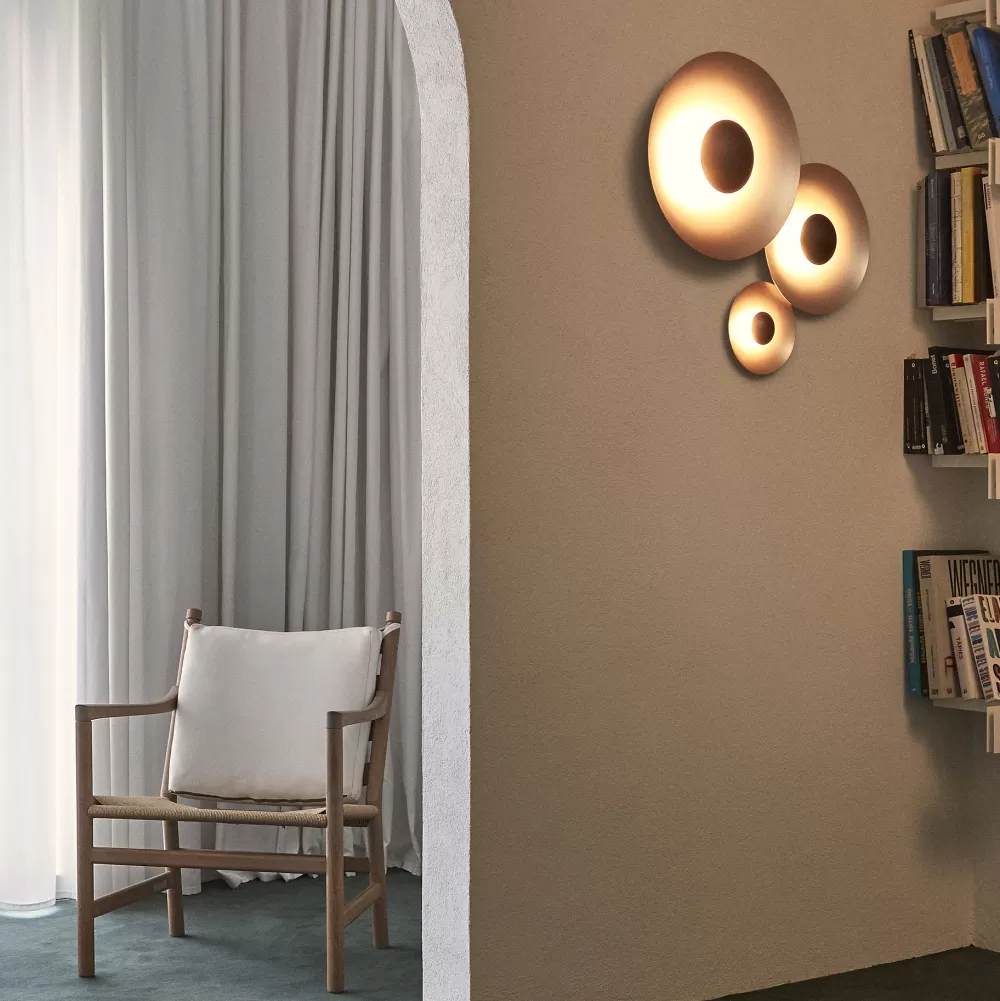 Lampade Da Parete^Marset Ginger 20C | Lampada Da Parete | Ottone Spazzolato-Ottone Spazzolato