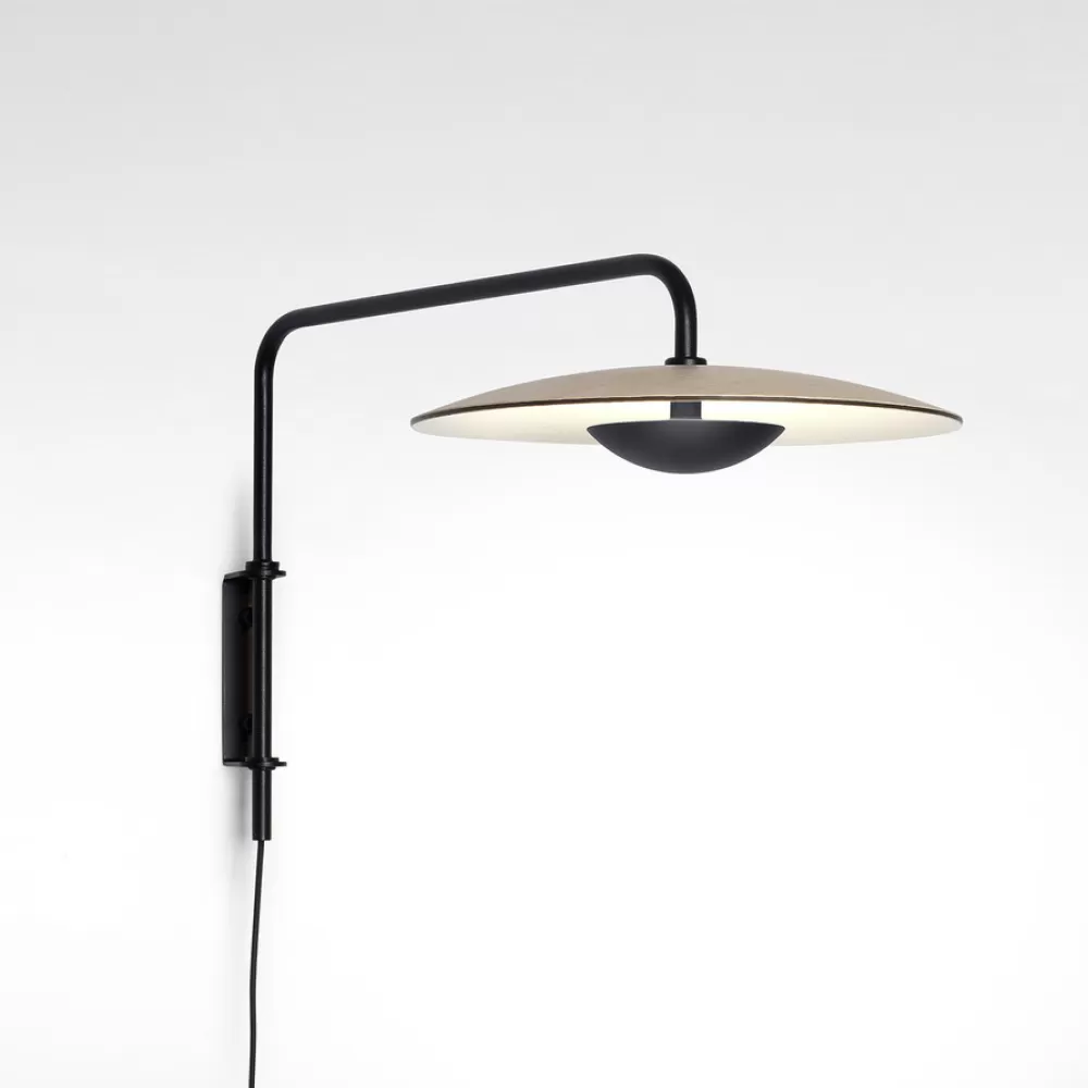 Lampade Da Parete^Marset Ginger A | Lampada Da Parete | Wenge-Bianco