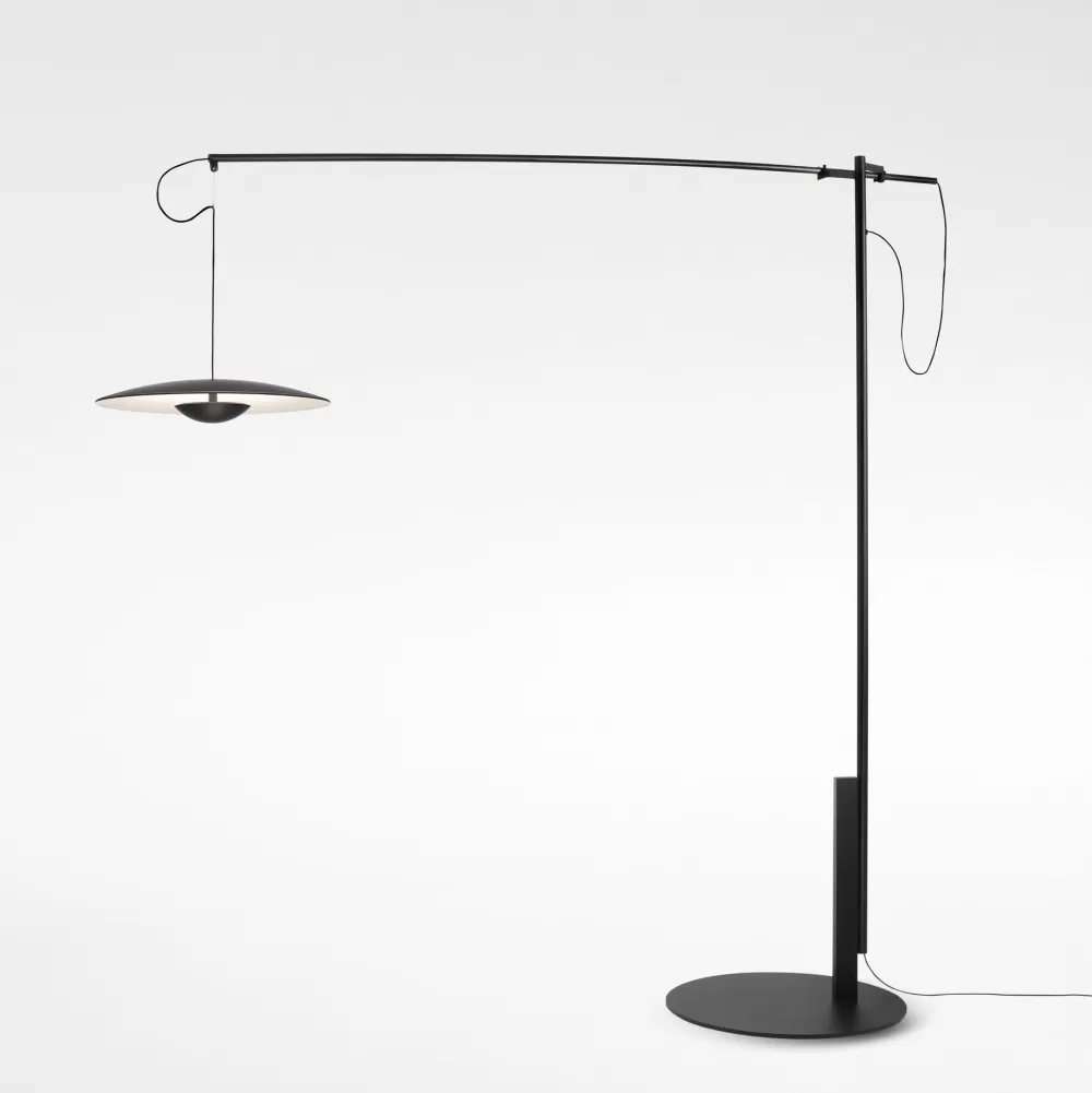 Lampade Da Terra^Marset Ginger Xl 42 | Lampada Da Terra | Wenge-Bianco
