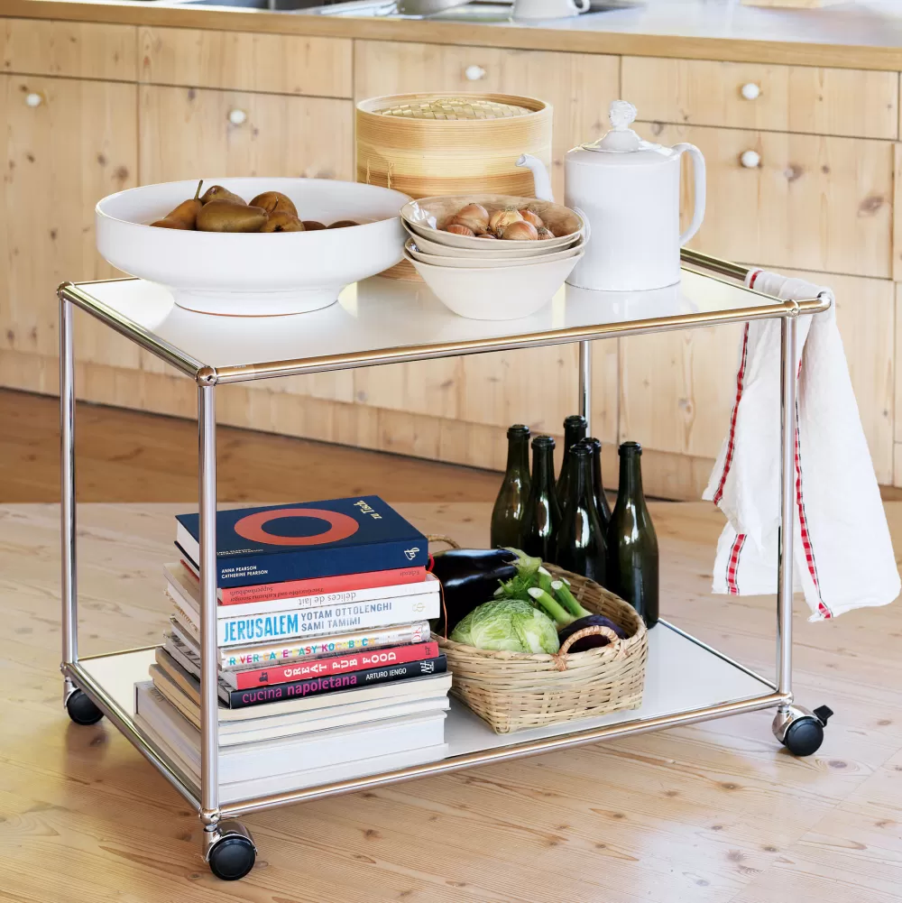 Tavolini^USM Haller | Carrello - Bianco Puro