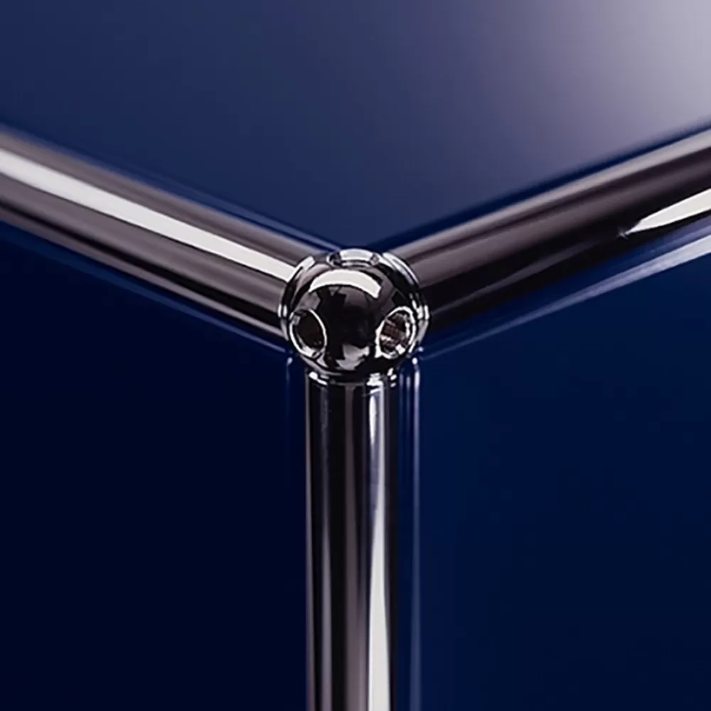 Tavolini^USM Haller | Carrello - Blu Acciaio