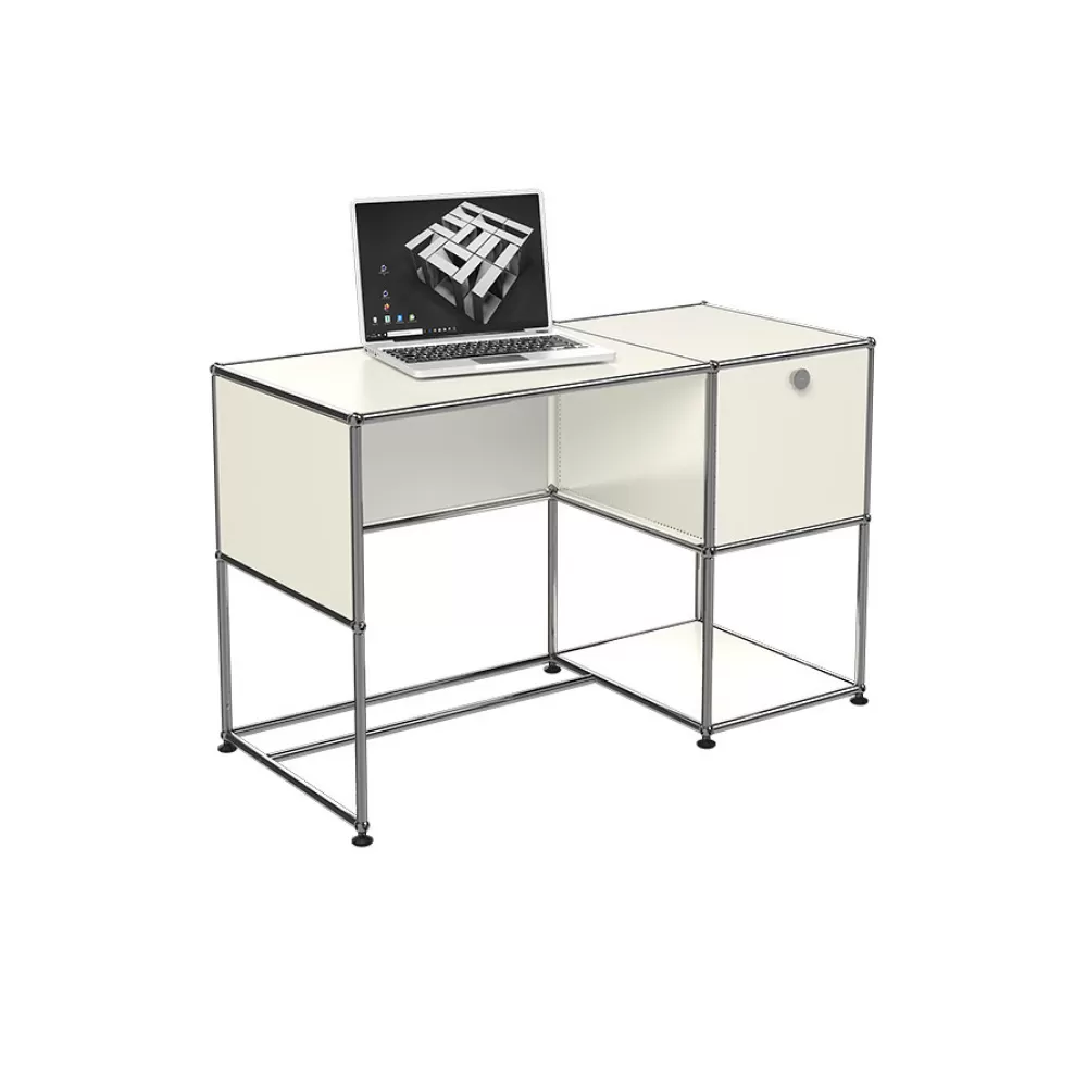 Scrivanie E Tavoli Da Ufficio^USM Haller Homeoffice 07 | Scrivania | Bianco Puro
