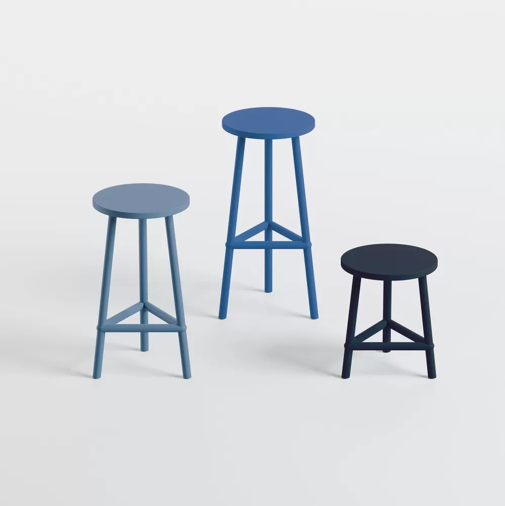 Sgabelli^Fantin Hug Stool | Sgabello | Blu