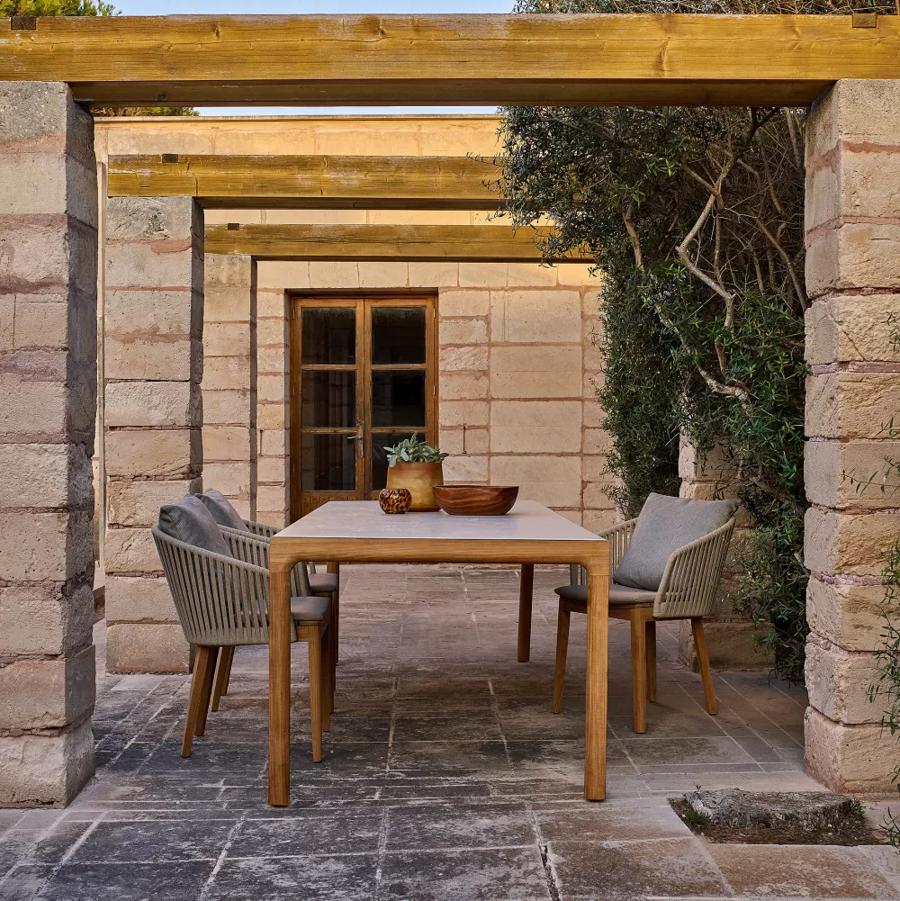 Tavoli Per Esterni^Tribù Illum Dining Table | Tavolo Per Esterni | Teak/Ceramica