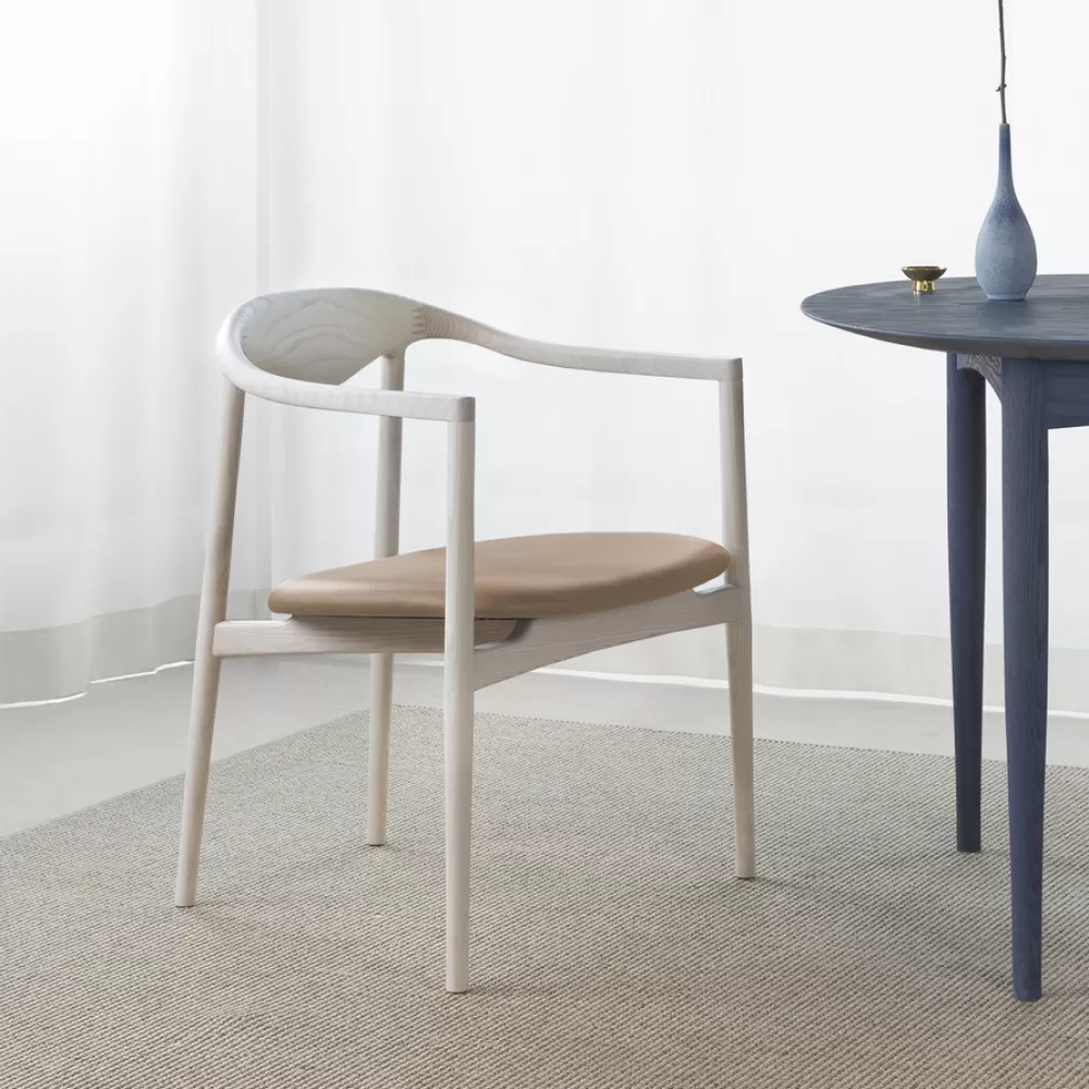 Sedie^Brdr. Krüger Jari Dining Chair | Sedia | Frassino-Pelle Cognac