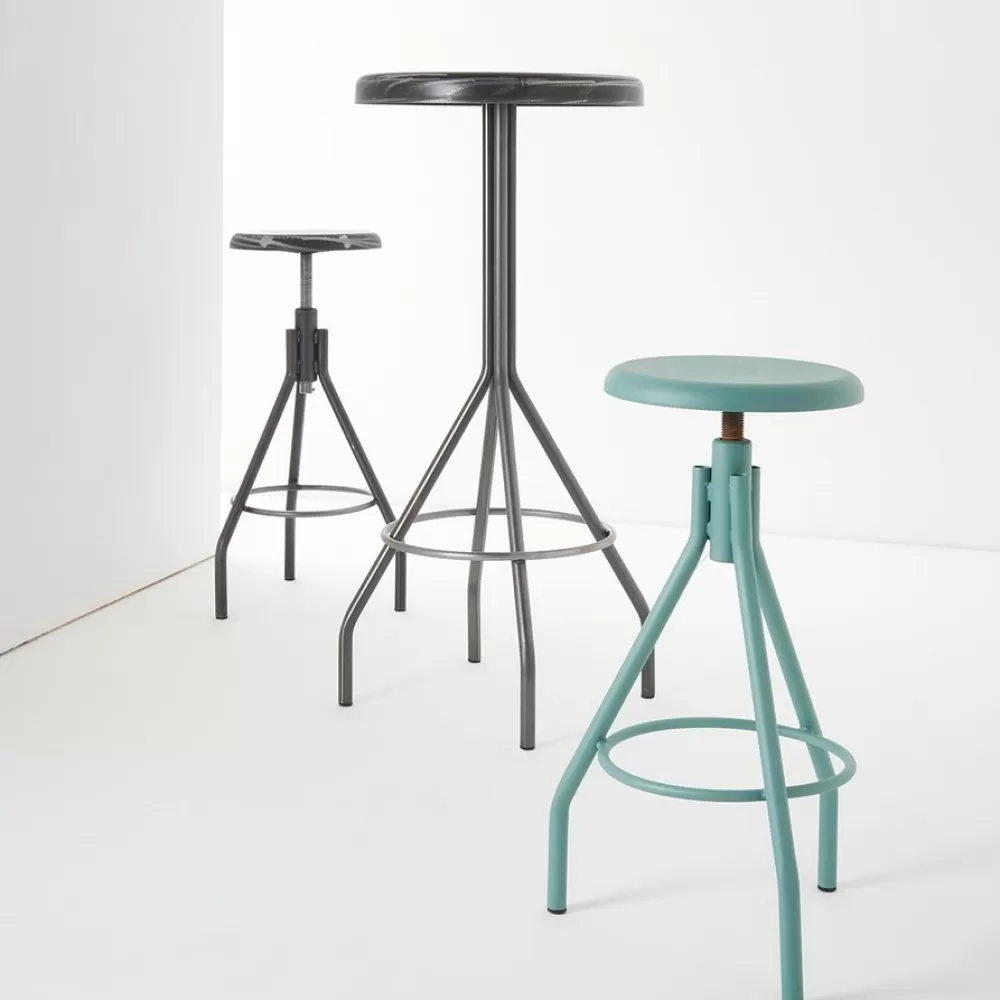 Sgabelli^Zava Jooke | Sgabello 65/85 - Blu Di Laminazione