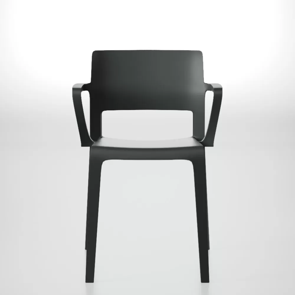 Sedie^Arper Juno 02 Armchair | Sedia Con Braccioli | Antracite