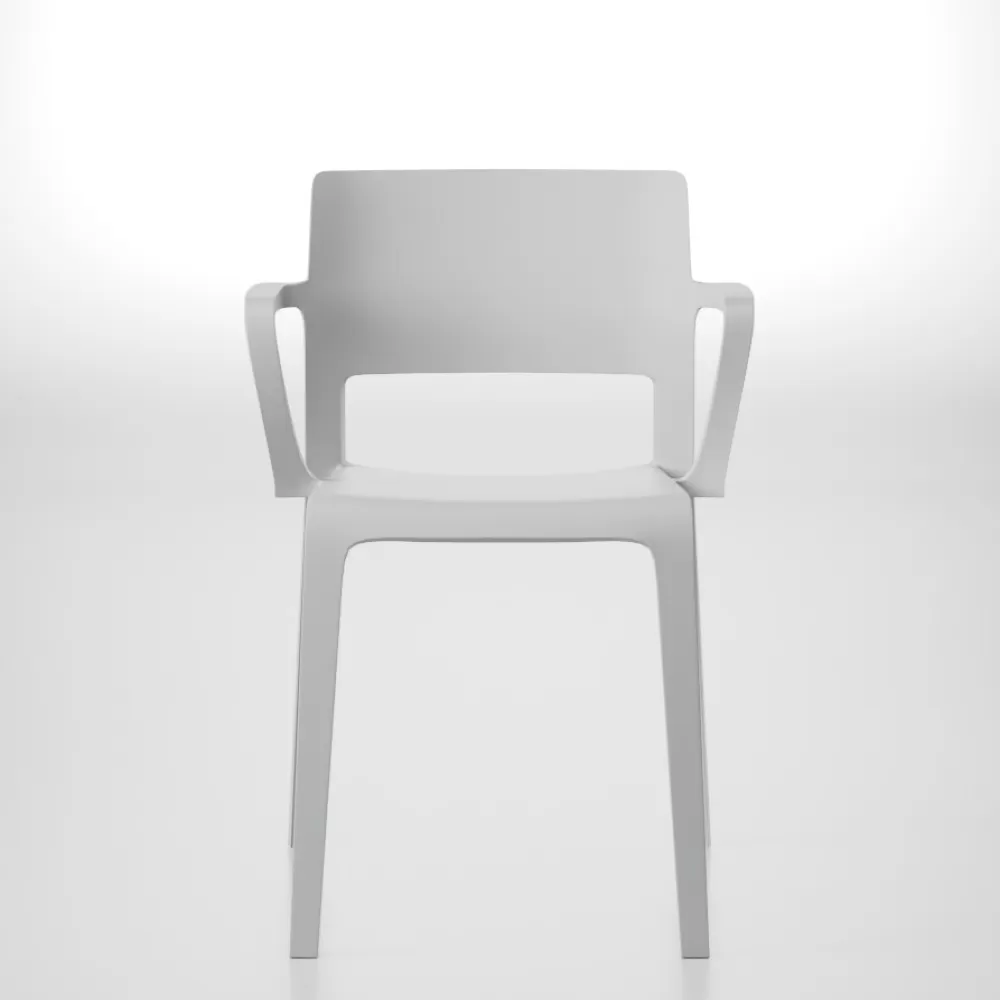Sedie^Arper Juno 02 Armchair | Sedia Con Braccioli | Bianco Neve
